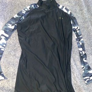 Mens turtle neck rashgaurd